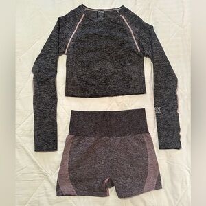 PINK Victoria's Secret Gray and Pink Active Set